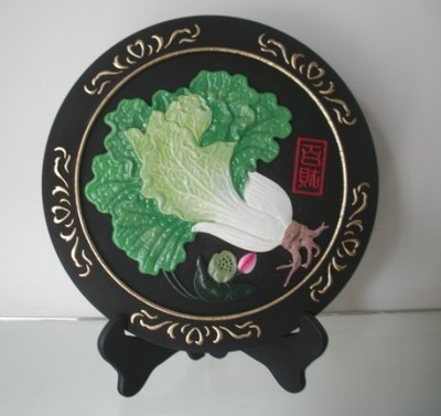 藝康活性炭工藝品擺件圓盤百財 凈化空氣的藝術品